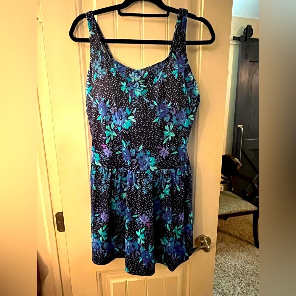 Swimsuits for All Floral Swim Dress, size 20